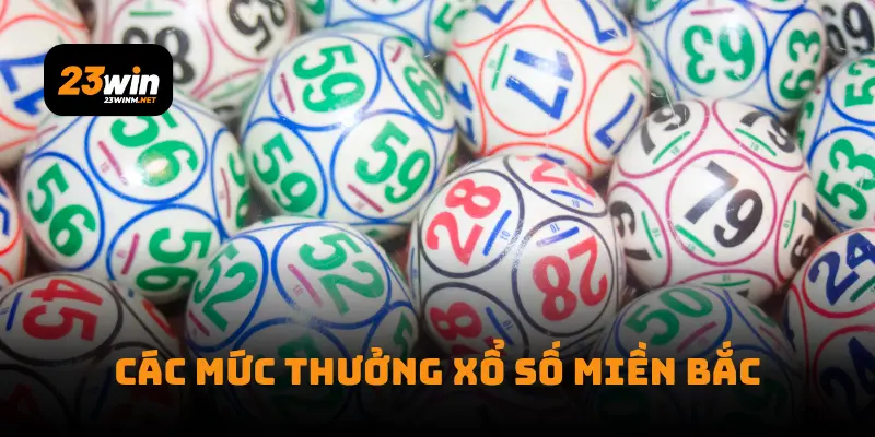 Các mức thưởng xổ số miền Bắc