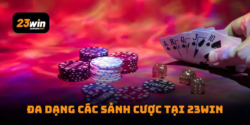 Đa dạng các sảnh cược tại 23win
